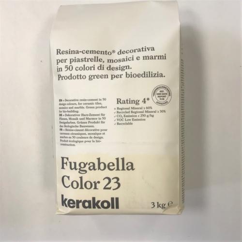 Fugabella résine ciment couleur 23 blanc cassé ivoire haute performance de 2 à 20mm par 3 kilos